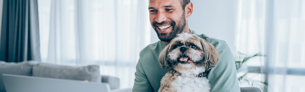 Man with dog